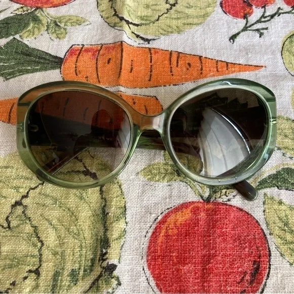 Etro green embellished sunglasses